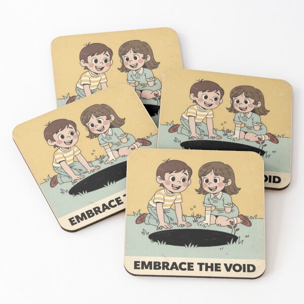 Item preview, Embrace the Void Retro Humor Poster designed and sold by PictorialWhimsy.