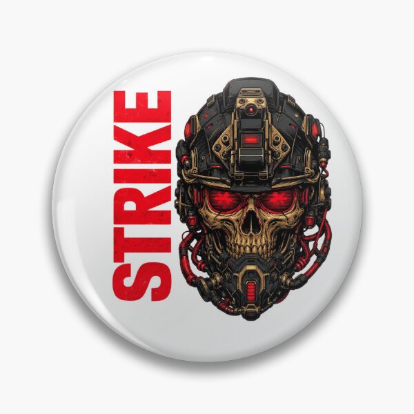Item preview, Cybernetic Skull Strike Tactical Techwear Graphic designed and sold by Samael&.