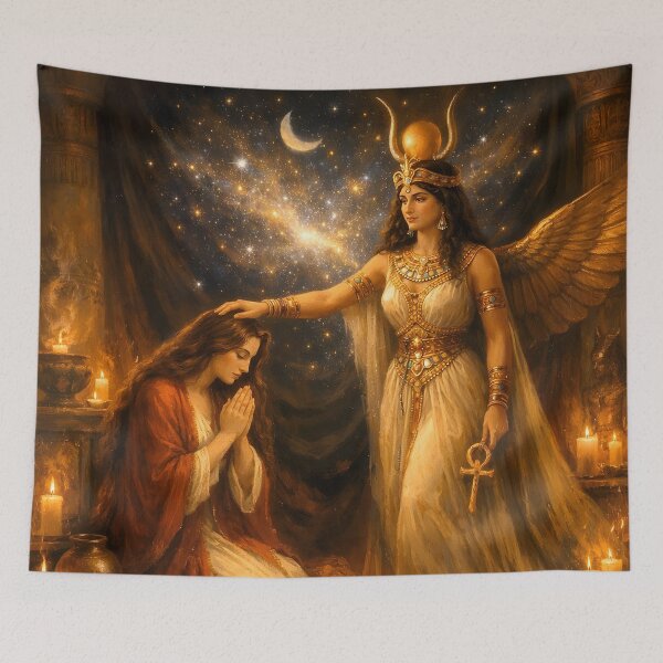 Item preview, Mary Magdalene Prays to Isis – Sacred Feminine Devotion designed and sold by SoniaSarkali.