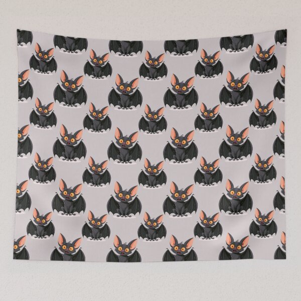 Item preview, Adorable Cartoon Bat Pattern With Spooky Halloween Smiles Everywhere designed and sold by EL-Lebedenko.