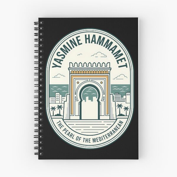 Item preview, Yasmine Hammamet Tunisia Vintage Travel Emblem designed and sold by k3rstman1.