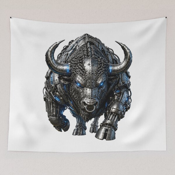 Item preview, Steel Bison V4 – Industrial Cyber Bison | Mechanical Metal Beast | Futuristic Armor Animal designed and sold by SteelCoat Studio.