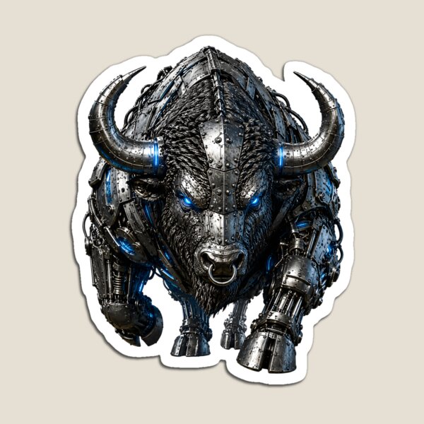 Item preview, Steel Bison V4 – Industrial Cyber Bison | Mechanical Metal Beast | Futuristic Armor Animal designed and sold by SteelCoat Studio.