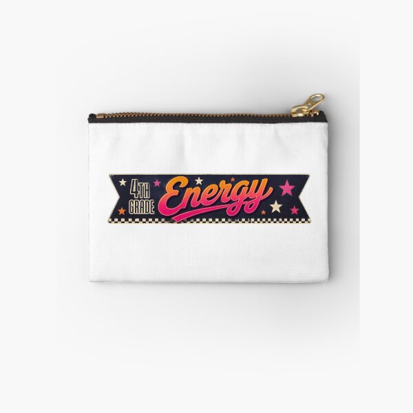 Item preview, Retro 4th Grade Energy Vintage Checkerboard Teacher Badge Sticker designed and sold by FestivityFinds.