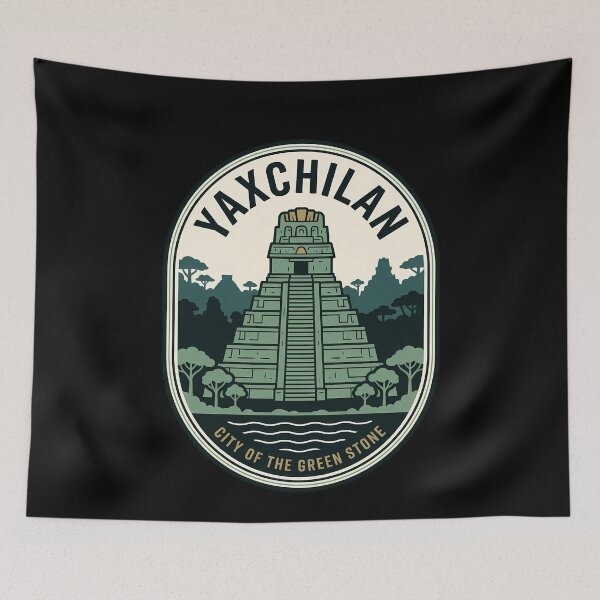 Item preview, Yaxchilan Maya City Vintage Travel Emblem designed and sold by k3rstman1.