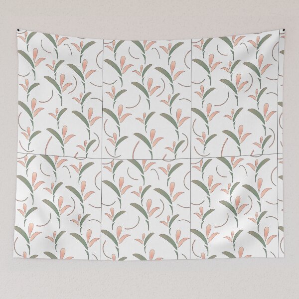 Item preview, Minimalist Botanical Floral Seamless Pattern designed and sold by Markedin.