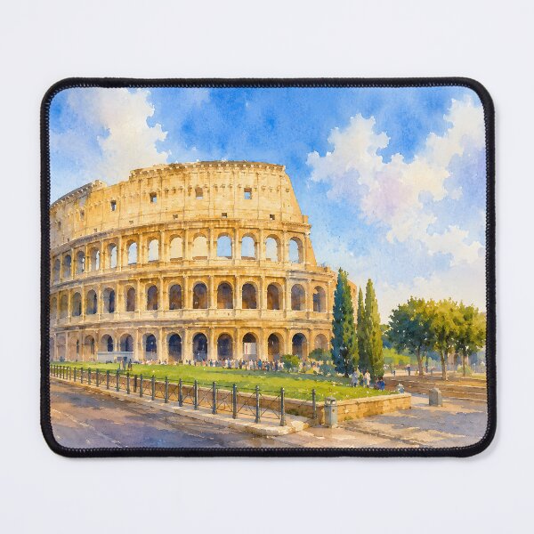 Item preview, Watercolor of the Colosseum designed and sold by SlapThat.
