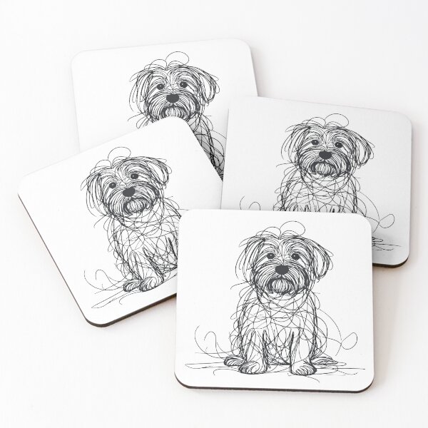 Item preview, Dog Scribble Drawing Art designed and sold by Alphatheard.