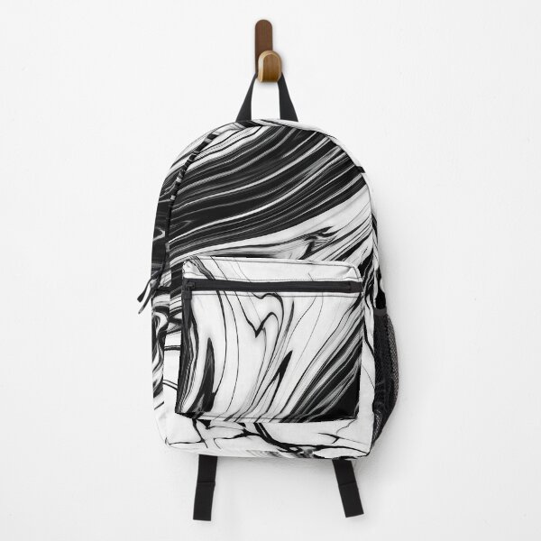 Item preview, Liquid Abstract in Black and White — Modern Marble Art designed and sold by SeamPix.