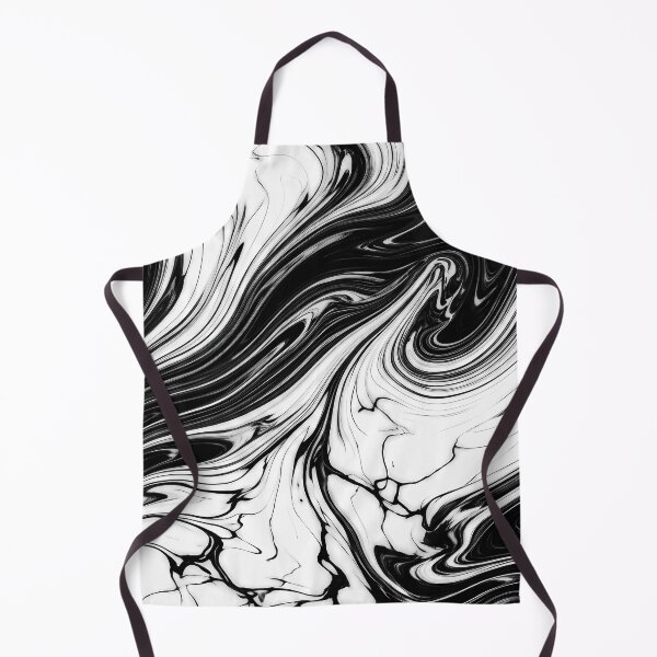 Item preview, Liquid Abstract in Black and White — Modern Marble Art designed and sold by SeamPix.