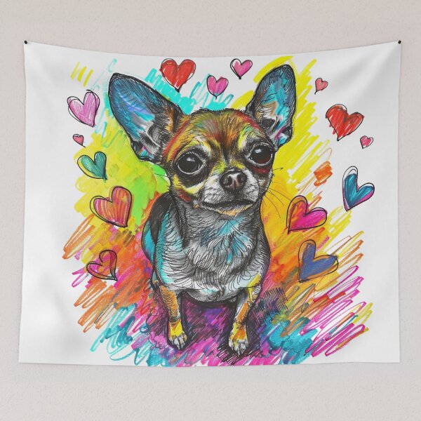 Item preview, Chihuahua Dream: A kaleidoscope of colors and love designed and sold by Dianag76.
