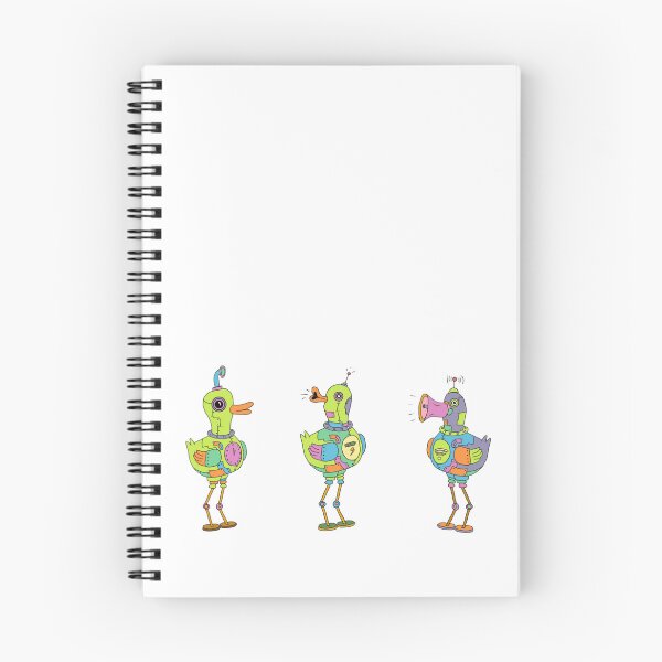 Item preview, Cute Cybernetic Robot Ducks Steampunk Cartoon Vector Art designed and sold by Potattoo.