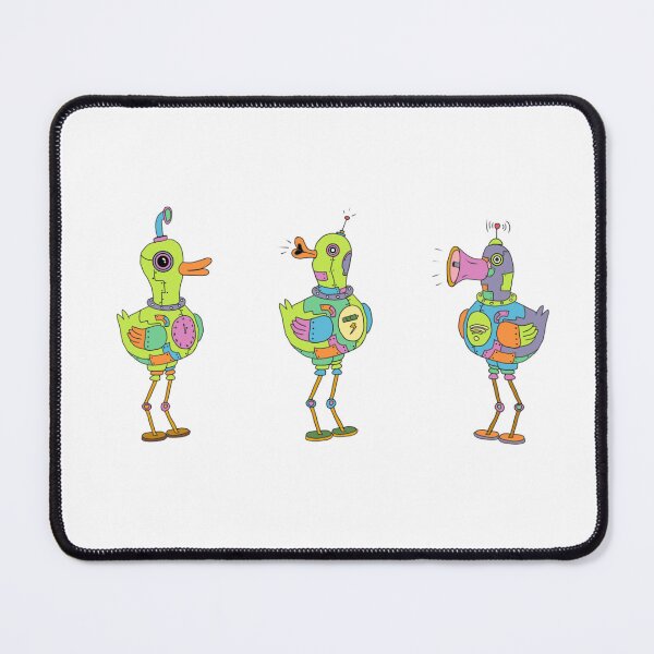 Item preview, Cute Cybernetic Robot Ducks Steampunk Cartoon Vector Art designed and sold by Potattoo.
