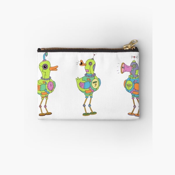 Item preview, Cute Cybernetic Robot Ducks Steampunk Cartoon Vector Art designed and sold by Potattoo.