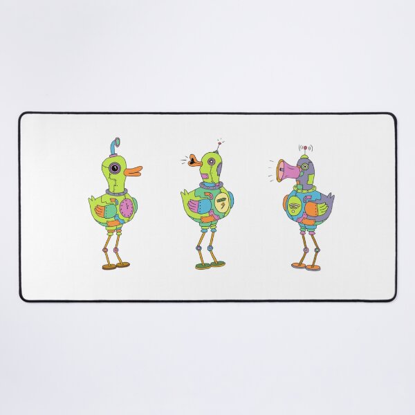 Item preview, Cute Cybernetic Robot Ducks Steampunk Cartoon Vector Art designed and sold by Potattoo.