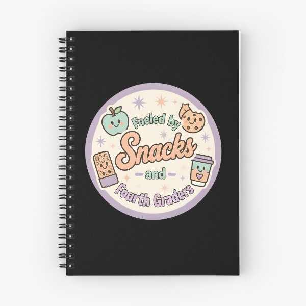 Item preview, Funny Fueled By Snacks And Fourth Graders Kawaii Teacher Badge Sticker designed and sold by FestivityFinds.