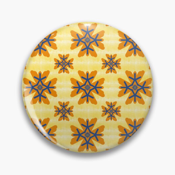 Item preview, Yellow Geometric Floral Star Seamless Pattern designed and sold by Nicha Studio.