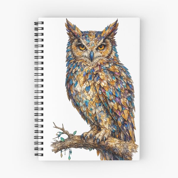 Item preview, Colorful Mosaic Owl – Vibrant Wildlife Art designed and sold by SmikiM.