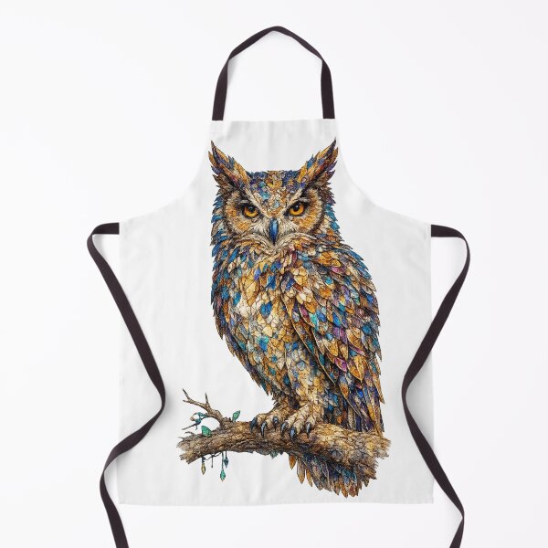 Item preview, Colorful Mosaic Owl – Vibrant Wildlife Art designed and sold by SmikiM.
