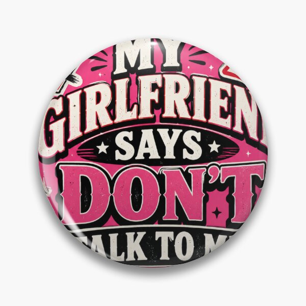 Item preview, My Girlfriend Says Don't Talk to Me Sticker designed and sold by RedRubyBubble.