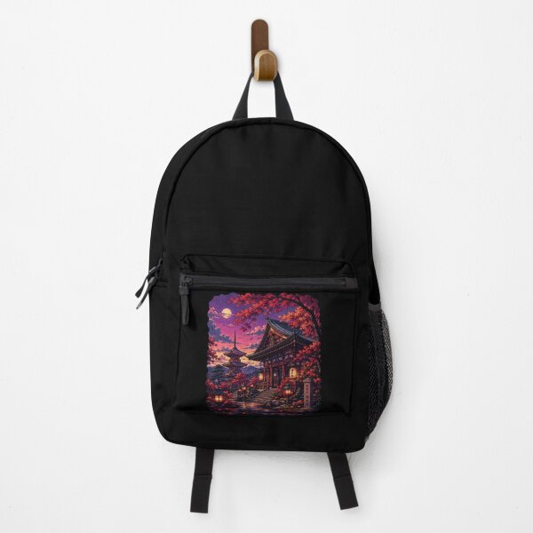 Item preview, Kyoto Midnight- Traditional Japanese Pagoda Temple and Autumn Maple Leaves designed and sold by W&RParadise.