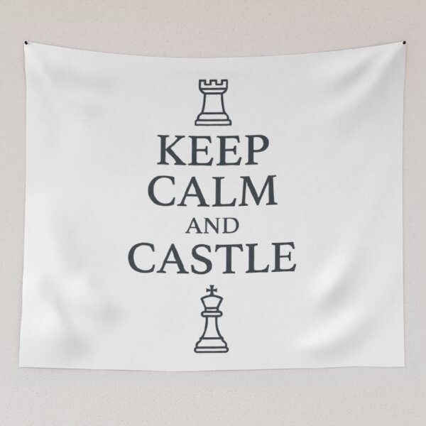 Item preview, Keep Calm and Castle – Funny Chess Quote Gift for Chess Players, Chess Lovers & Strategy Game Fans designed and sold by KnightVibe.