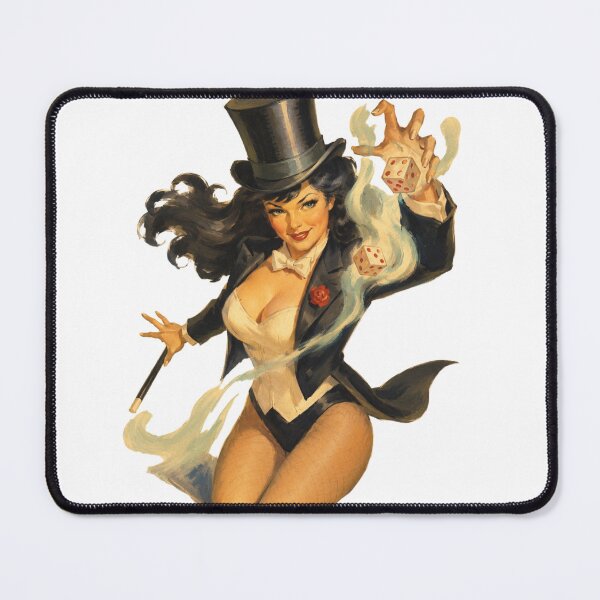 Item preview, Enchantress Magician Pin Up | Vintage Magic Girl | Retro Fantasy Pinup Art designed and sold by Cosplayvintage.