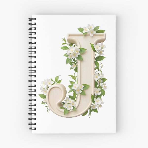 Item preview, Botanical Floral Letter J Monogram designed and sold by Helenaphotoart.