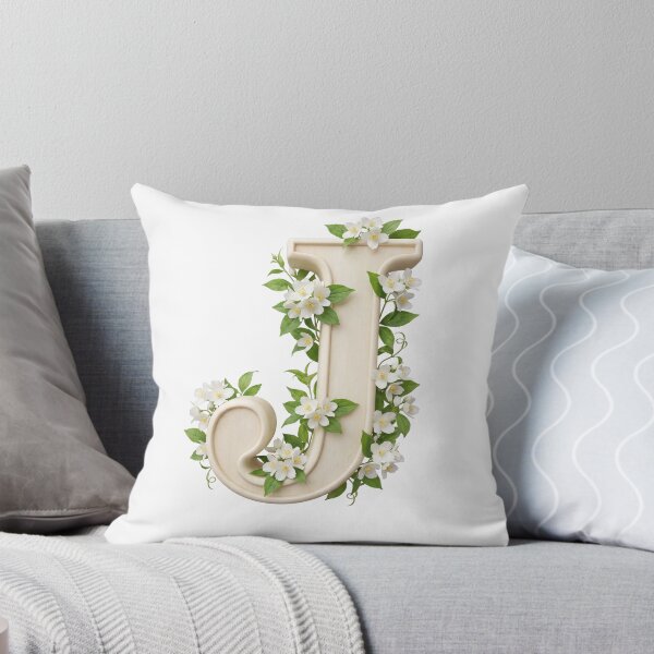 Item preview, Botanical Floral Letter J Monogram designed and sold by Helenaphotoart.