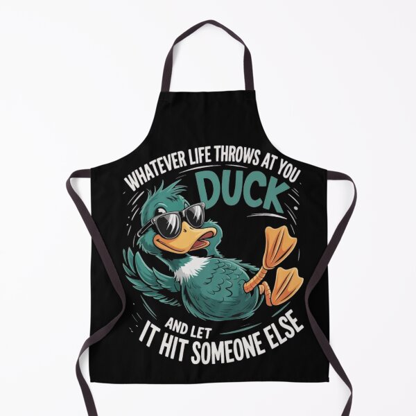 Item preview, FUNNY DUCK - whatever life throws at you duck and let it hit someone else designed and sold by Gbriel3.