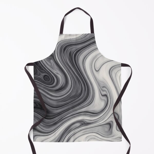 Item preview, Liquid Abstract in Charcoal and Ivory — Soft Modern Marble Art designed and sold by SeamPix.