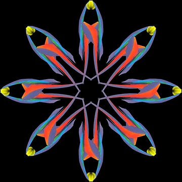 Artwork thumbnail, Multicolored star by Meo Design