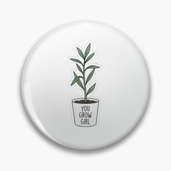 Item preview, You Grow Girl Funny Plant Pun Cute Potted Houseplant designed and sold by raedattia.