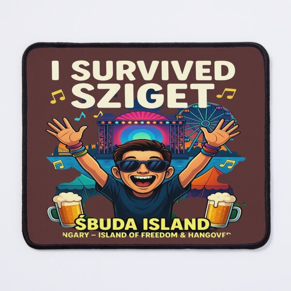 Item preview, I Survived Sziget Festival Budapest T-Shirt | Óbuda Island Hungary Music Festival Graphic | Funny Festival Survivor Tee | EDM Concert Travel Souvenir | Print-on-Demand Design designed and sold by Sushikidsntod.