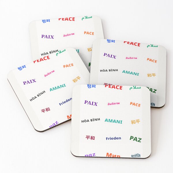 Item preview, Multilingual World Peace Typography Streetwear designed and sold by SOOstudio73.