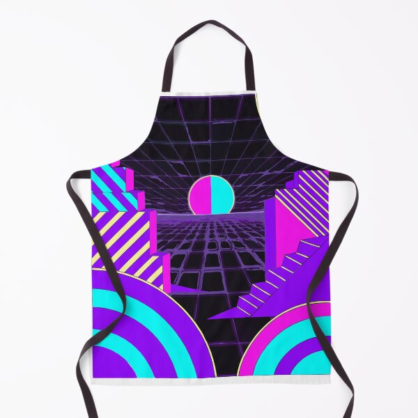 Item preview, Neon Horizon: Retro-Futurist Stairway designed and sold by VibeVaultWear.