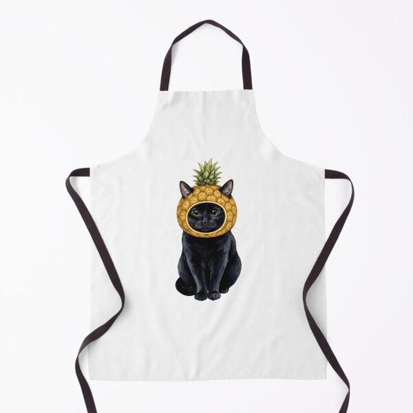 Item preview, Kawaii Fruit Kitty | Black Cat & Pineapple designed and sold by KittyClosetStore.