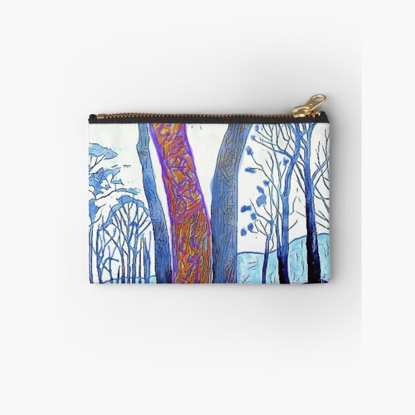 Item preview, Vibrant gum trees painting with bark patterns designed and sold by Fayes4Art.