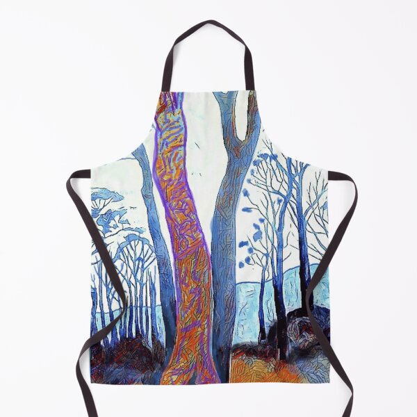 Item preview, Vibrant gum trees painting with bark patterns designed and sold by Fayes4Art.