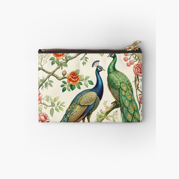 Item preview, Vintage Peacock Pair Art Print – Elegant Peacock Birds with Pink Roses, Cottagecore Botanical Wall Art, Romantic Floral Bird Decor, Victorian Garden Aesthetic designed and sold by RSDigitalPrintDesign.
