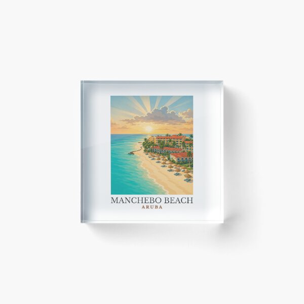 Item preview, Manchebo Beach - Aruba  designed and sold by GoodOldVintage.