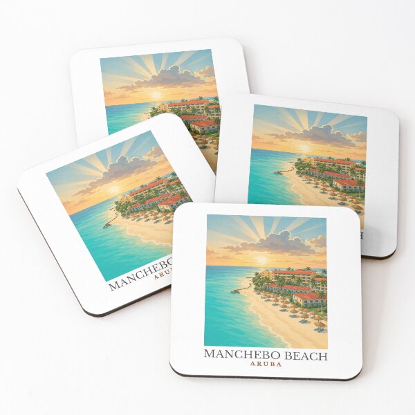 Item preview, Manchebo Beach - Aruba  designed and sold by GoodOldVintage.