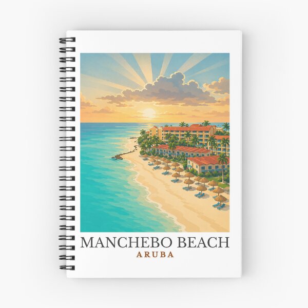 Item preview, Manchebo Beach - Aruba  designed and sold by GoodOldVintage.