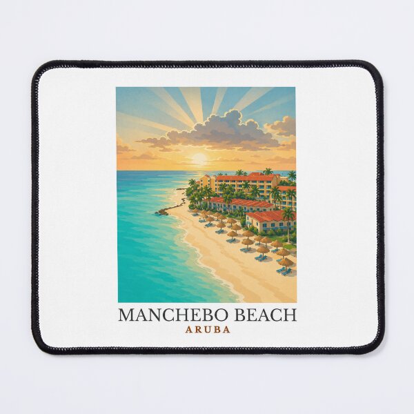 Item preview, Manchebo Beach - Aruba  designed and sold by GoodOldVintage.