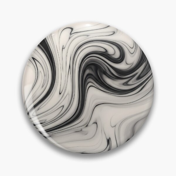 Item preview, Liquid Abstract in Matte Black and Cream — Minimalist Marble Art designed and sold by SeamPix.