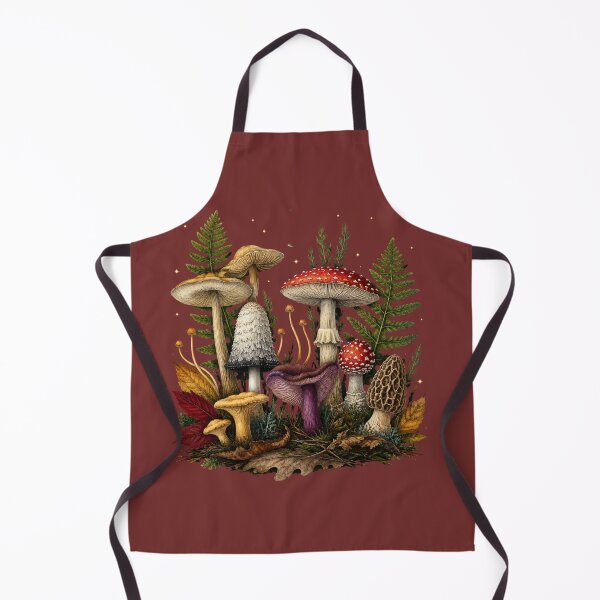 Item preview, Enchanted Forest Floor: Botanical Mushroom & Fern Illustration designed and sold by 63Hotpeppers.