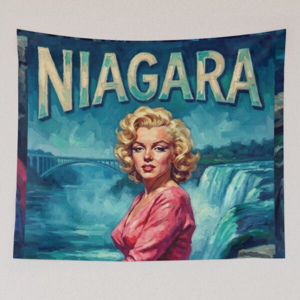 Aperçu de l'œuvre Hommage artistique au thriller noir de Niagara créée et vendue par Art's Diner.