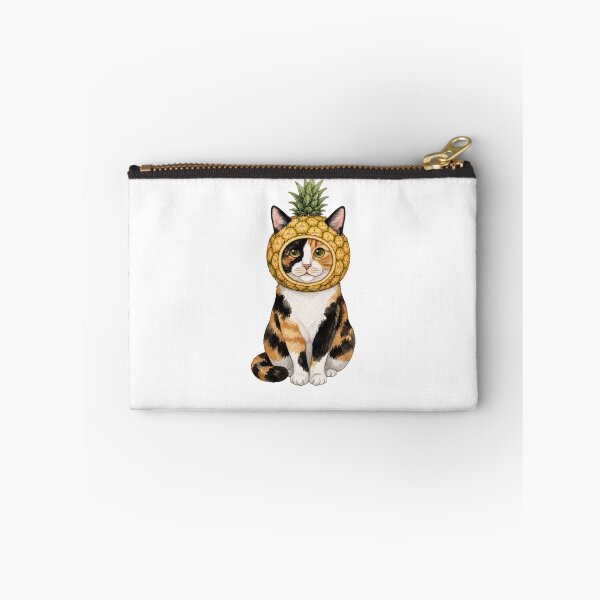 Item preview, Kawaii Fruit Kitty | Calico Cat & Pineapple designed and sold by KittyClosetStore.