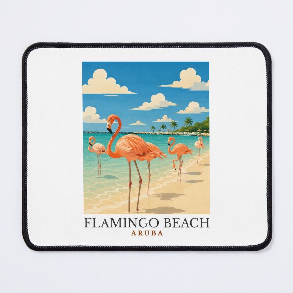 Item preview, Flamingo Beach - Aruba  designed and sold by GoodOldVintage.