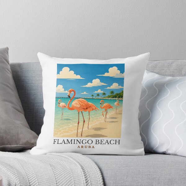 Item preview, Flamingo Beach - Aruba  designed and sold by GoodOldVintage.